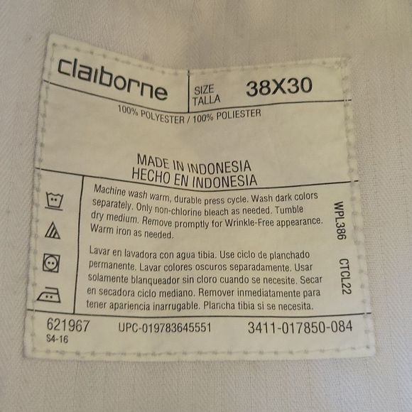 CLAIRBONE 2 pants size 38x30 1 cream 1 navy blue - Picture 14 of 16